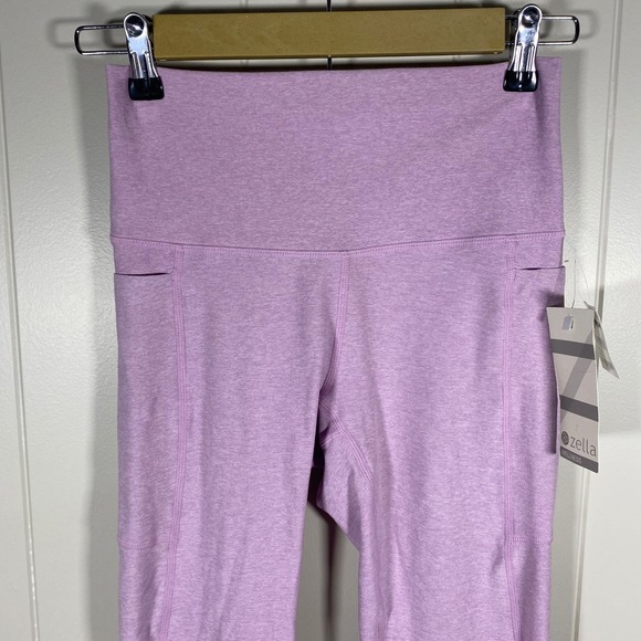 NWT Zella Wellness High Waisted Heathered Leggings Small Activewear with Pockets - Picture 2 of 14